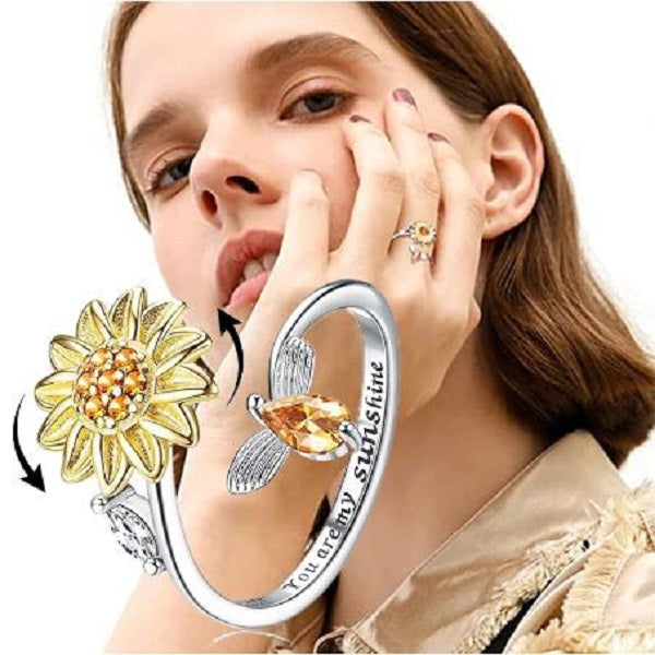 Sunflower Fidget Ring