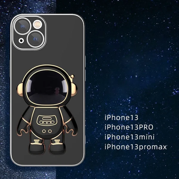 6D Plating Astronaut Hidden Stand Case Cover