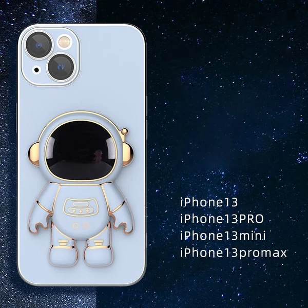 6D Plating Astronaut Hidden Stand Case Cover