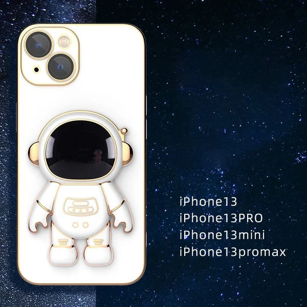 6D Plating Astronaut Hidden Stand Case Cover