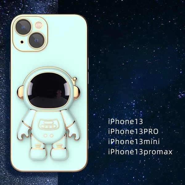 6D Plating Astronaut Hidden Stand Case Cover