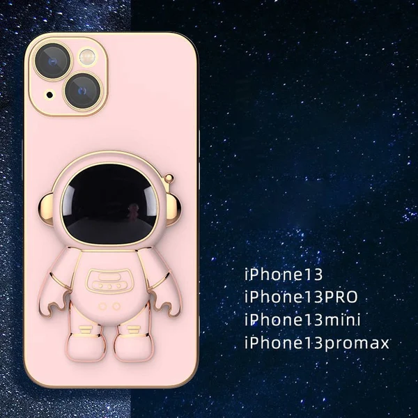6D Plating Astronaut Hidden Stand Case Cover