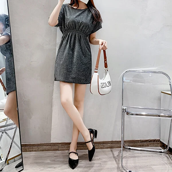 One Word Buckle Fashion Leather Shoes