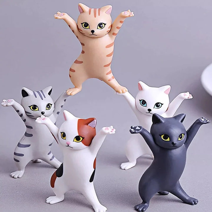 (5PCs) Cute Dance Cat Multifunction Holders