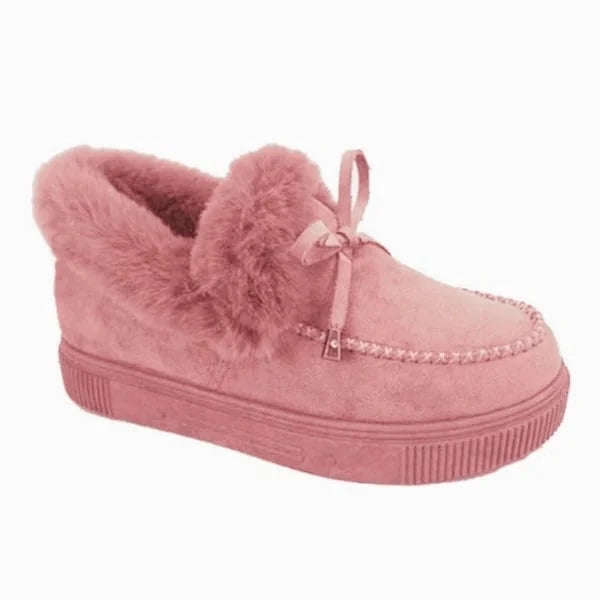 ⚡Womens boots round head thick sole⚡Wool thick warm cotton shoes