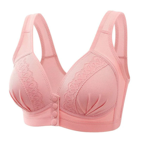 2024 Front Button Breathable Skin Friendly Cotton Bra
