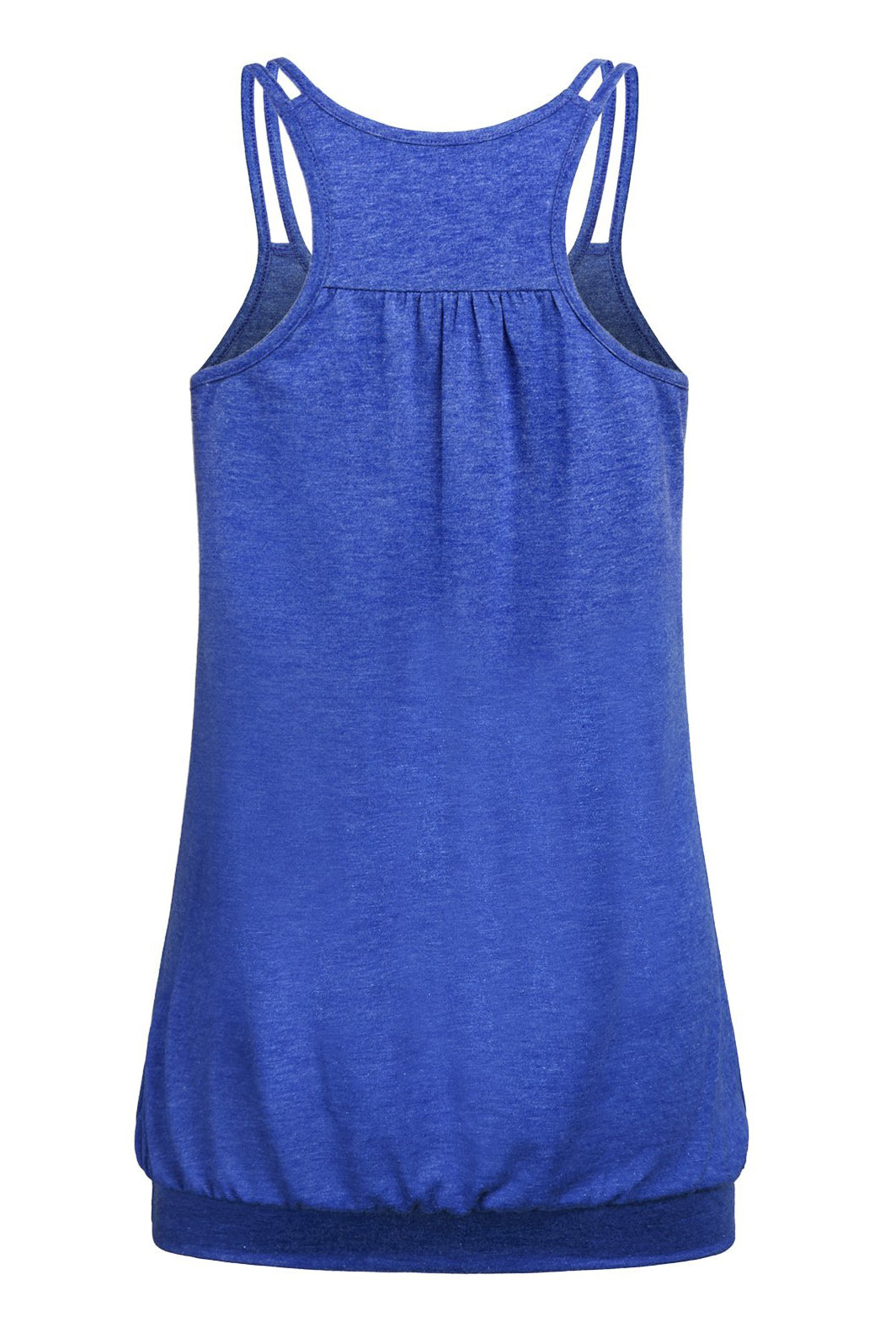 Womens Scoop Neck Spaghetti Strap Racerback Sports Tank Tops