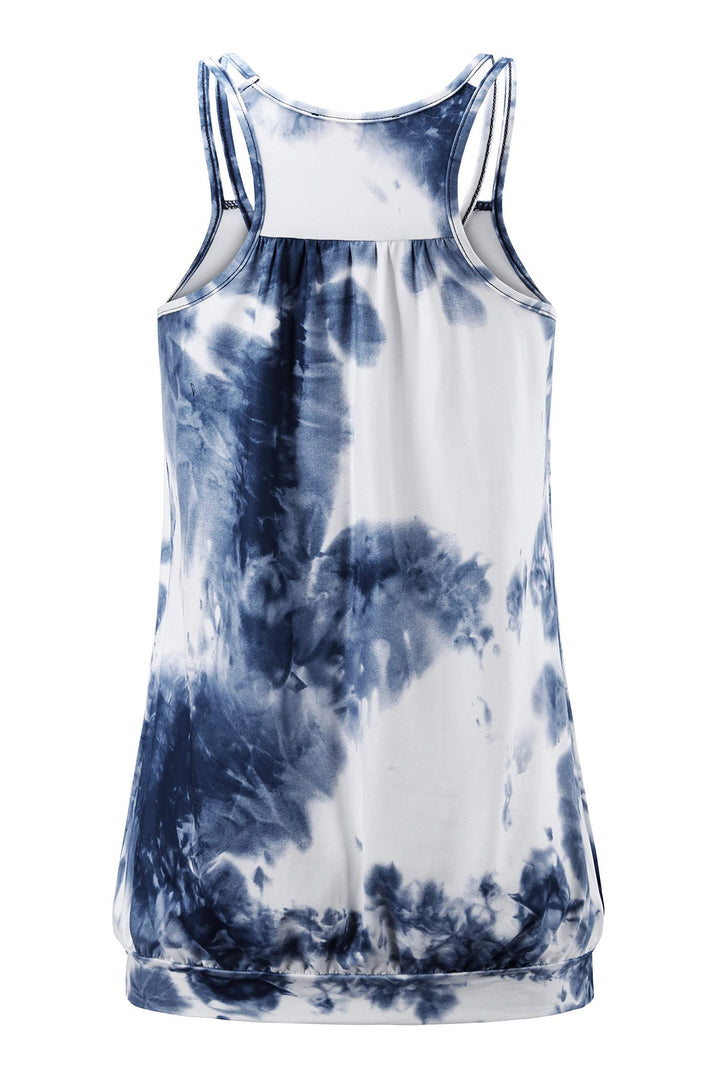 Womens Scoop Neck Spaghetti Strap Racerback Sports Tank Tops