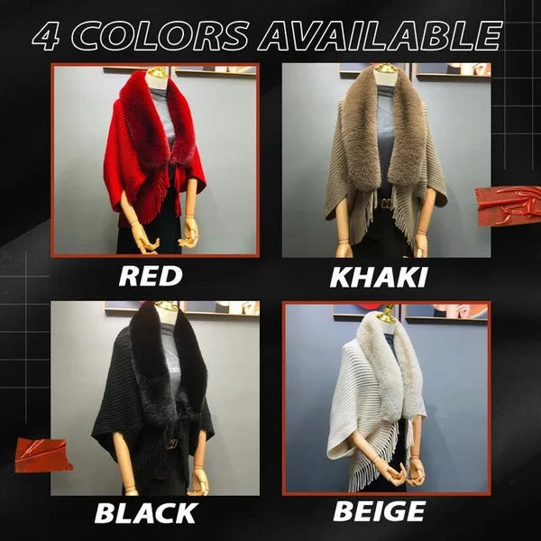 🔥Ladies Knitted Loose Thickened Shawl Coat