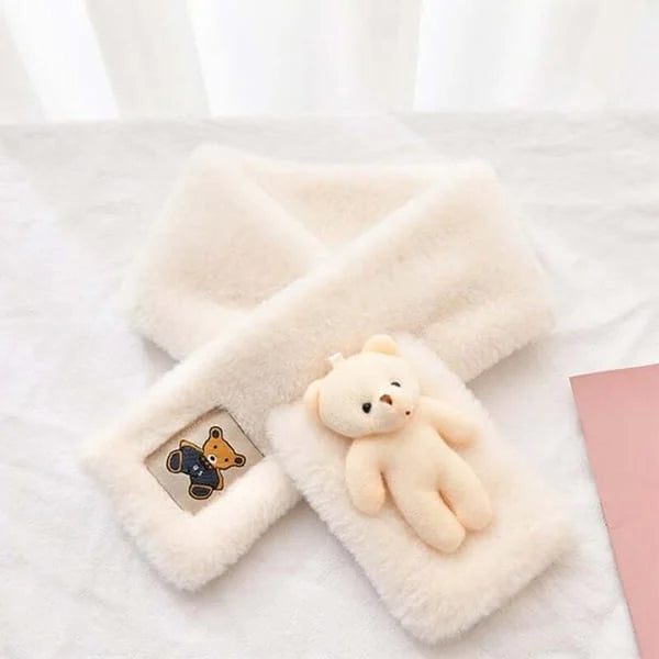 🔥Cute Bear Plush Bib For Adult And Child🔥