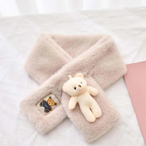 🔥Cute Bear Plush Bib For Adult And Child🔥