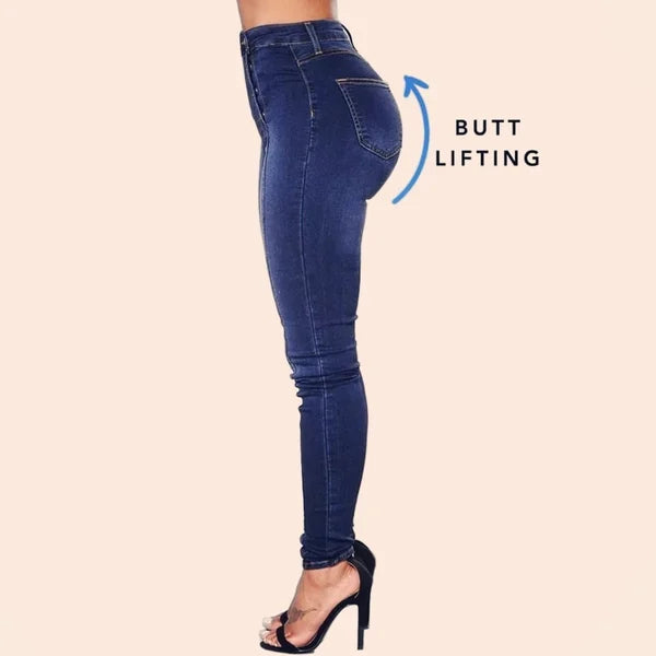 🔥HOTSALE🔥DOUBLE BREASTED HIGH WAIST SKINNY JEANS