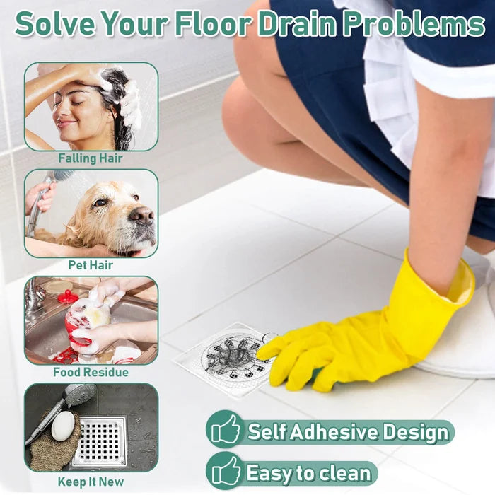 30 Pack Disposable Shower Drain Hair Catcher