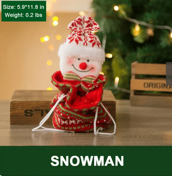 Christmas Knitted Doll Gift Bags