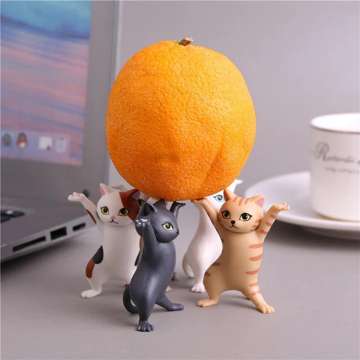 (5PCs) Cute Dance Cat Multifunction Holders