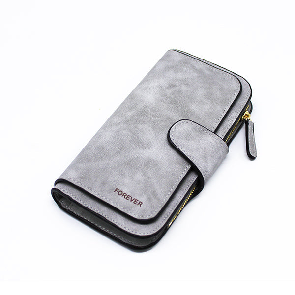 Leather Zipper Long Wallet Card Holder Viconchic