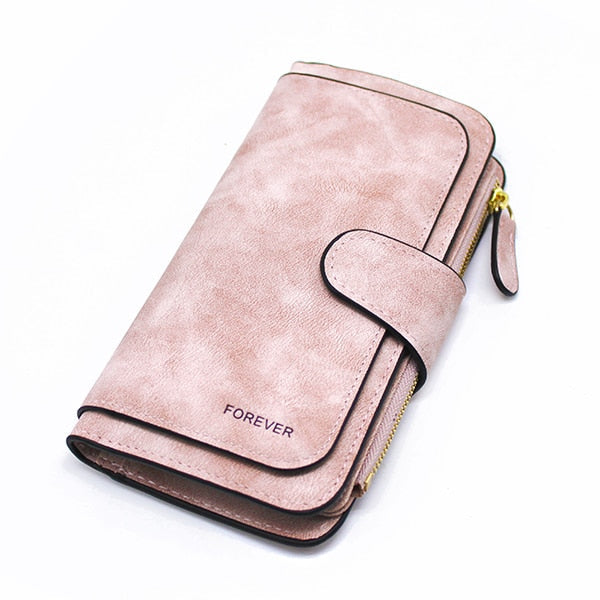 Leather Zipper Long Wallet Card Holder Viconchic